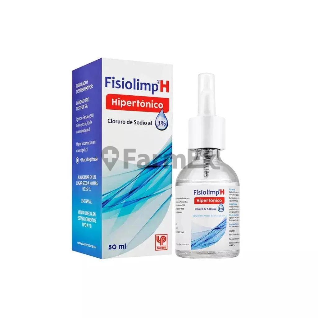 Fisiolimp Hipertónico 3% x 50 mL PASTEUR